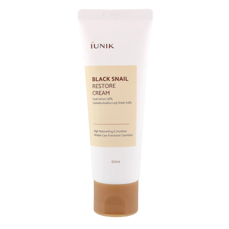iUNIK - Black Snail Restore Cream - Regenerujący Krem do Twarzy - 60ml