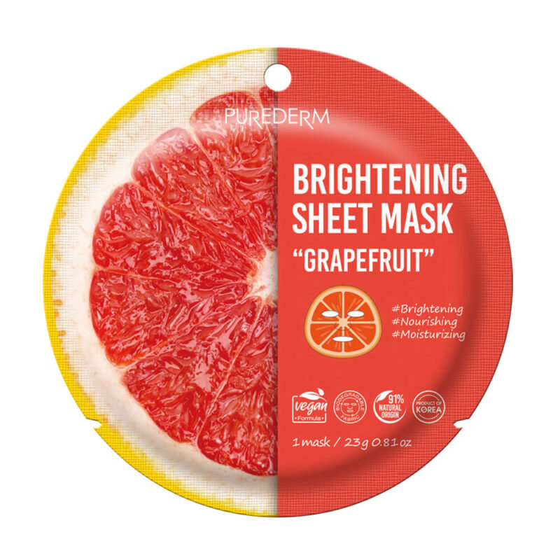 PUREDEM Brightening Sheet mask Grapefruit, 23 g